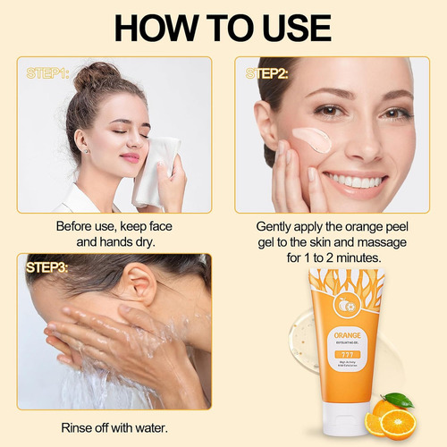 Gel Exfoliante Orange Enzymes, Exfoliante Facial Y Corporal