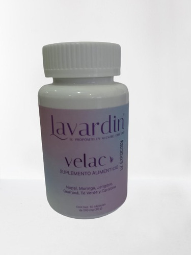 Lavardin Velac Nopal,moringa,guanabana,te Verde 60 Caps Sabor Sin Sabor