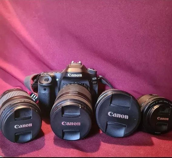 Canon Eos Kit 80d + Tres Lentes Ef Y Un Lente Ef-s