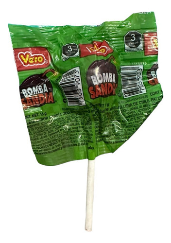 Bombas Sandia Rellena De Chile Paleta 40 Pz Vero