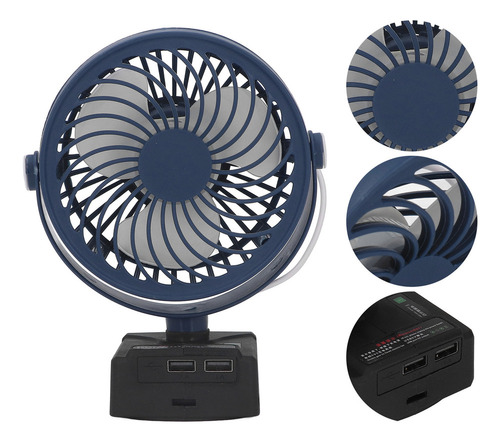 ~ Ventilador De Batería De Litio Inalámbrico De 2