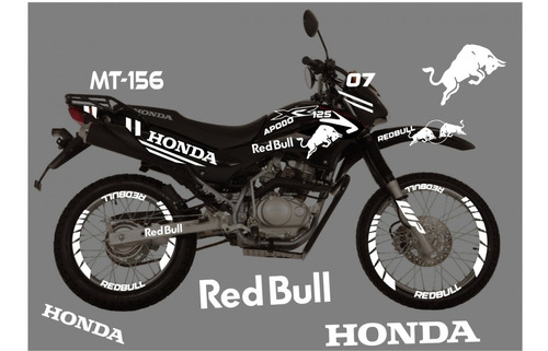 Kit Stickers Reflejantes Honda Xr 125 Xr125 Xr 125