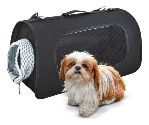 Bolsa Samba Transportadora Para Mascotas Pequeñas Negro