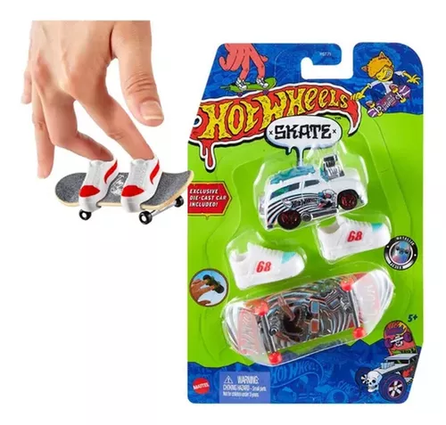 Hot Wheels Skate de Dedo c/ Tênis - Tony Hawk - Mattel