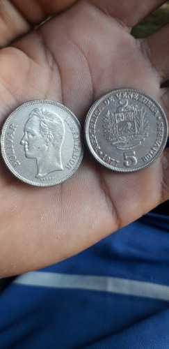 Lotes De Monedas De 5 Bolívares De Los Años 1973-1977