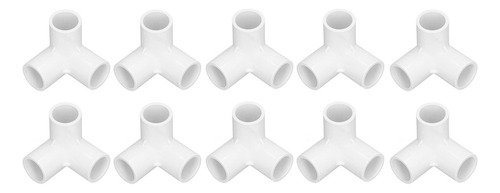 G Conector De Esquina En T De Pvc, 10 Piezas, 20 Mm De