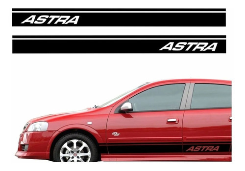 Par Adesivos Faixa Lateral Compatível Chevrolet Astra At004 Cor Chevrolet Astra Sport