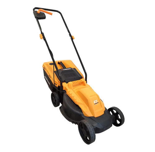 Cortadora de pasto eléctrica Lüsqtoff LCO-1032B con bolsa recolectora de 1000W y 220V color naranja/negro
