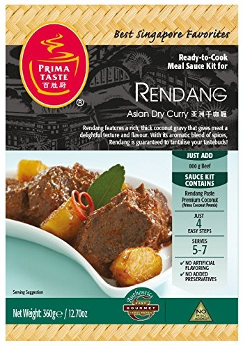 Prima Taste Rendang Curry Kit De Salsa, Caja De 12,7 Onzas