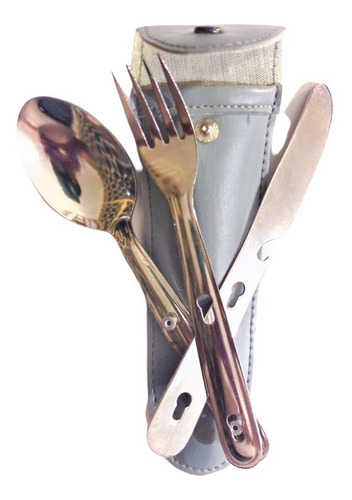 Imagen 3 de 5 de Juego De Cubiertos Portátil Con Estuche Lenox Inox