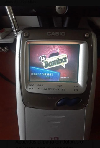 Imagen 3 de 8 de Regalo Televisor Portátil Casio Caja Y Su Manual