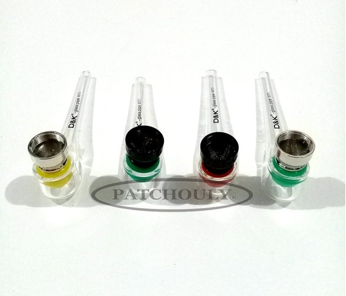 Imagen 8 de 8 de Pipa De Vidrio Pyrex Curva D&k Borosilicato Filtro 9cm.