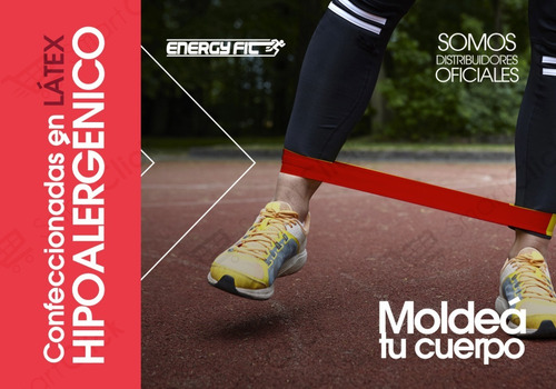 Imagen 3 de 10 de Banda Elastica Circular Xtra Hard Ejercicio Gimnasia Fitness