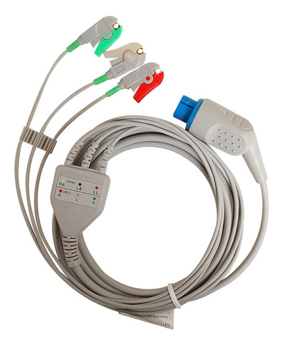 Cable Ecg De 3 Derivaciones Tipo Clip Para Datex/ohmeda (ge)