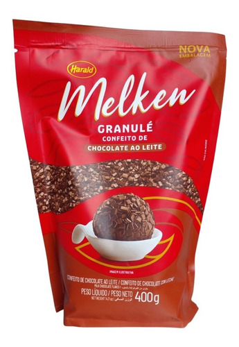 Confeito Granulé Chocolate Ao Leite 400g Harald Para Doces