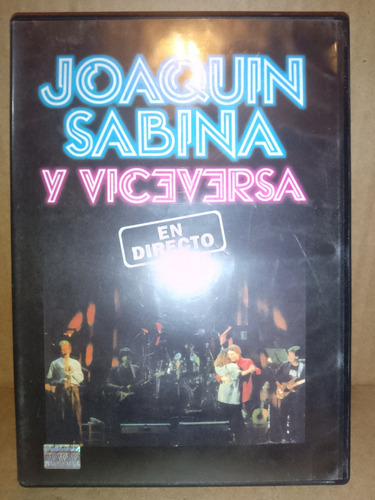 Joaquín Sabina Y Viceversa Dvd En Directo Excelente En Vivo 