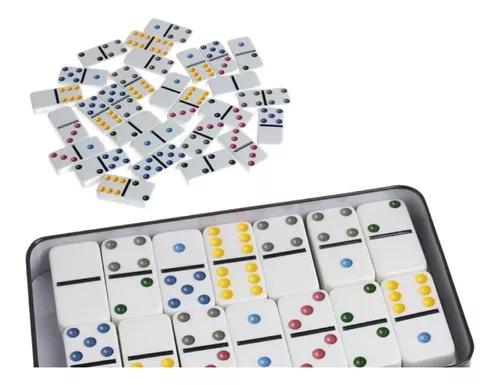 Jogo De Domino De Osso Profissional 28 Peças Com Estojo