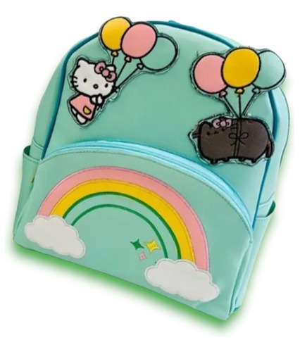 Mochila Hello Kitty & Pusheen Globos Para Mujer