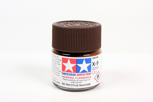 En Stock Modelismo Pintura Acrilica Brown X-9 Tamiya 1/48 