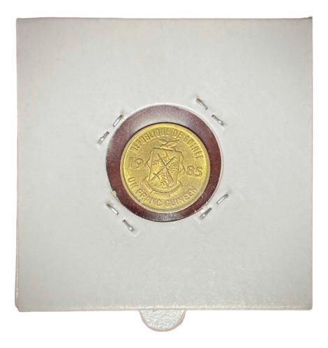 Moneda 1 Franco Guinea 1985 Km 56 Ewcudo De Armas (Usado)