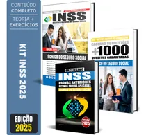 Comprar Kit Combo Apostila Inss - Técnico Do Seguro Social + Apostila De Questões + Apostila De Provas Anteriores Do Inss