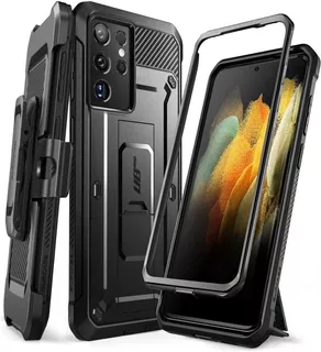 Case Supcase Para Galaxy S21 Ultra Protector 360° Negro