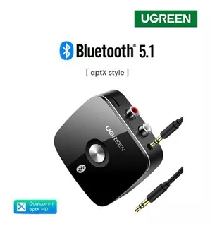 Receptor Audio Ugreen Bluetooth 5.1 Aptx Hd 2en1 Rca Y 3.5mm