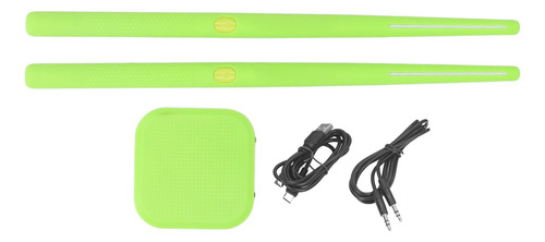 Kit Virtual De Batería Electrónica Verde Verde Rgb 8 Con Efe