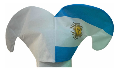 Gorro Arlequin Celeste Blanco Argentina Futbol Cotillón 5un