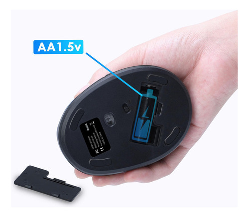 * Mouse Vertical Ergonômico Para Jogos 1600 Dpi