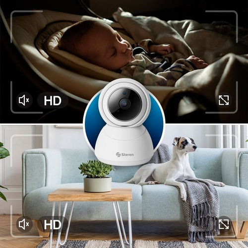 Camara Seguridad Wifi Ethernet Full Hd Robotizada Sensor Mov