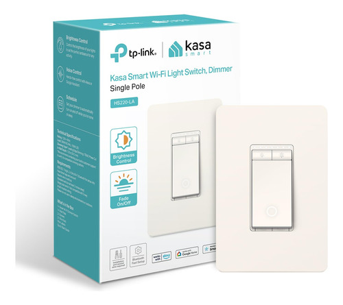 Kasa Smart Dimmer Switch Hs220, Single Pol B0cwcfgph6_150324