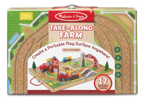 Mesa Farm Playset Melissa & Doug De Madera, 17 Piezas, 1+