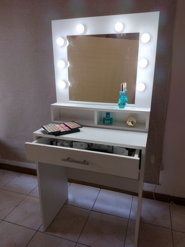 Imagen 1 de 5 de Mueble Tocador,organizador Maquillaje Con Espejo