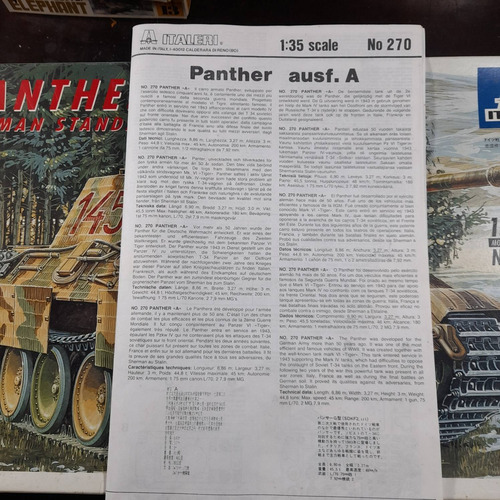 Imagem 7 de 8 de Plastimodelo Tank Panther Da Alemanha Ww2 1:35 Italeri 270