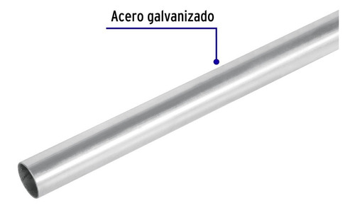 Tubo De Acero De 3 M (1.50 M) Pared Delgada, 1/2 , Volteck