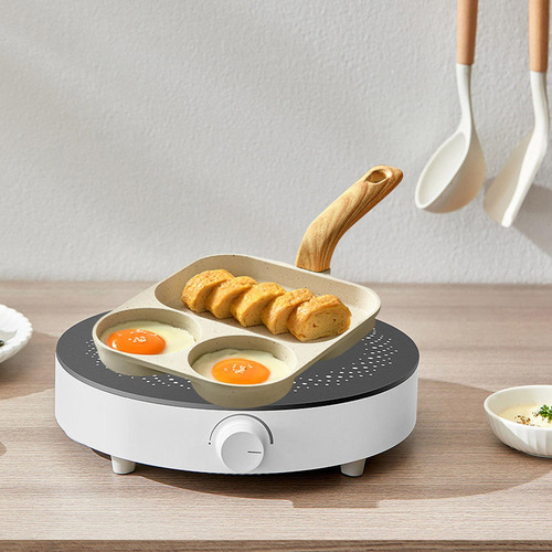 Sartén Para Huevos Con 3 Rejillas, Accesorios De Universal