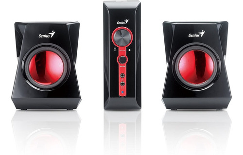 Parlantes Gamer Genius 1250 2.1 38w Graves Mdf Ultra Rígi Gn