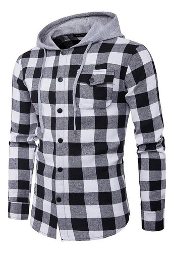 Camisa De Moda Masculina Con Camisa De Manga Con Capucha