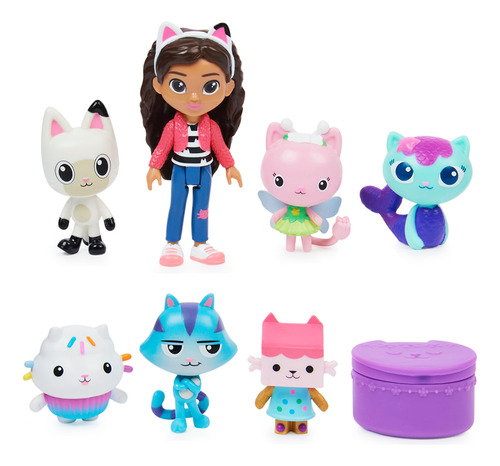 Set De Regalo De 7 Figuras De Juguete Gabbys Dollhouse Delux
