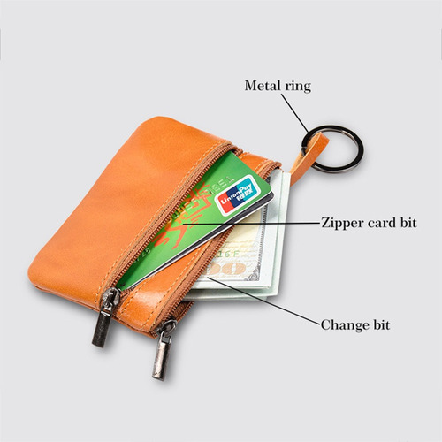 Mini Monedero Multifuncional De Cuero Pequeño Monedero