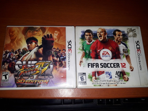 Juegos Nintendo 3ds Super Street Figther Y Fifa 12