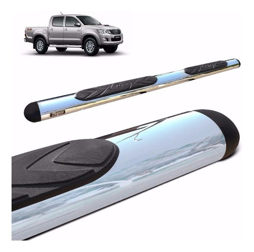 Estribos Maxi Oval Cromado Bepo Toyota Hilux 2005 2015