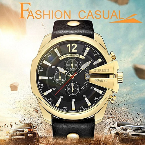 Relógio Curren Masculino Importado Original 8176 Nota Fiscal
