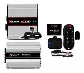 Kit Modulo Taramps Hd3000 2 Ohms + Ds 800x4 + Tlc3000