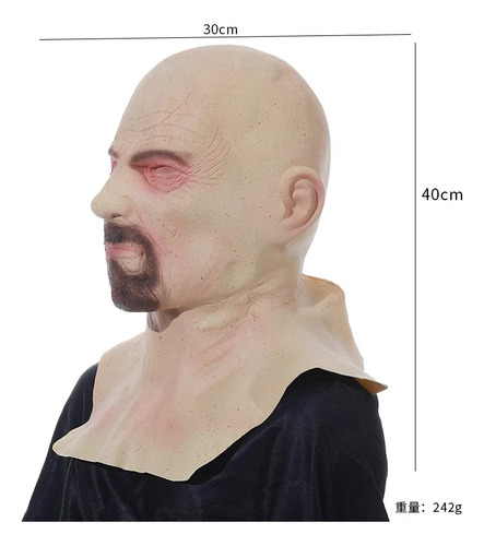 Máscara Walter Cosplay White Game Breaking Cost Bad Disfraz