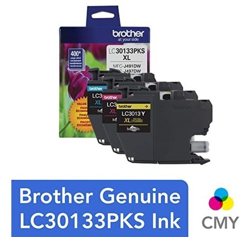 El Hermano De La Impresora Lc30133pks Genuino 3-pack Alto Re