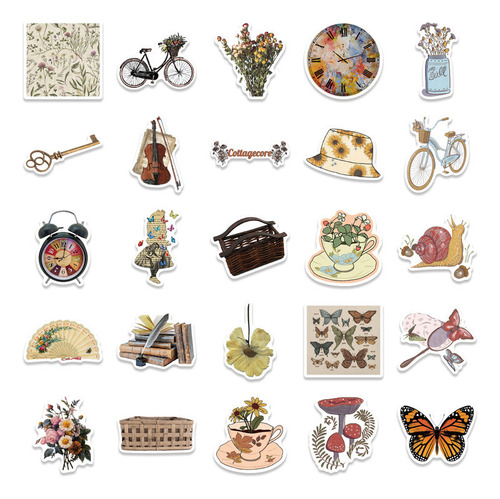 . 50 Pegatinas Estéticas Retro Con Forma De Grafiti Con