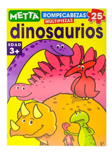 Juguete Rompecabezas Metta Dinosaurios X 25 Pcs