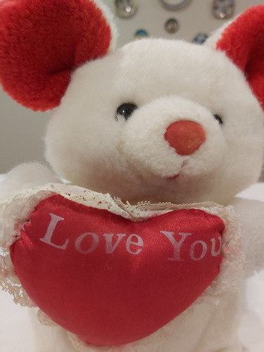 Peluche Oso Con Corazón I Love You (Usado)